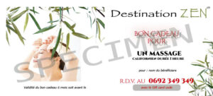 bon cadeau massage californien 1h